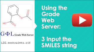Using the Grade Web Server: 3 Input the SMILES string